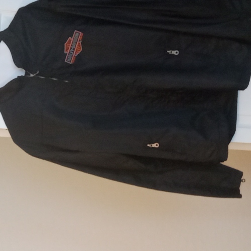 Large Nylon Harley Davidson Jacket - image 1